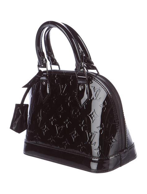 alma louis vuitton vernis black|louis vuitton alma monogram bag.